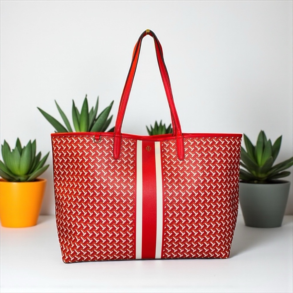 NWOT Tory Burch T Zag Tote Bag